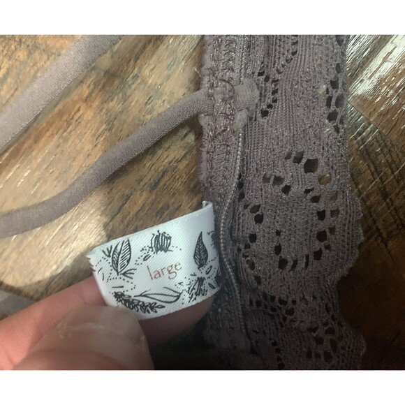 Wishlist Lace Bralette Women’s Large Purple/gray - Picture 4 of 4
